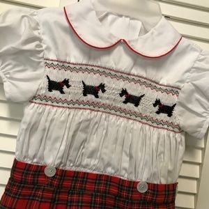 Girls Skirt and Smocked Blouse